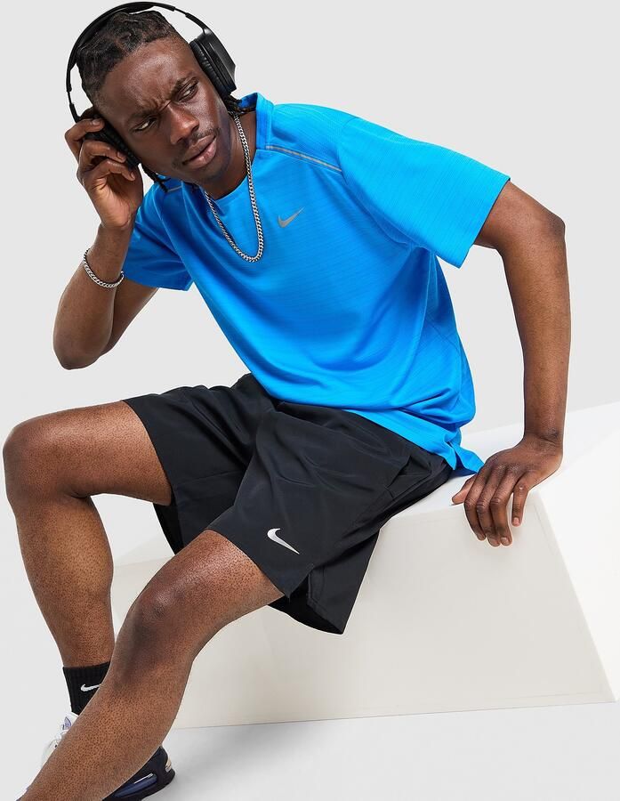 Nike Miler 1.0 T-Shirt Blauw- Heren Blauw