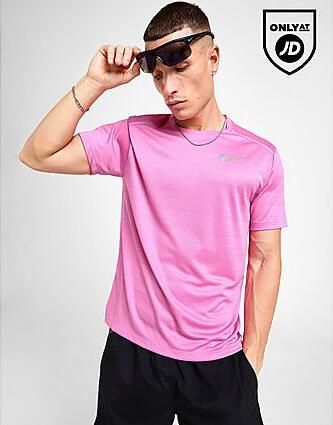 Nike Miler 1.0 T-Shirt Pink- Heren Pink