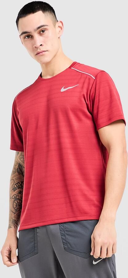 Nike Miler 1.0 T-Shirt Rood- Heren Rood