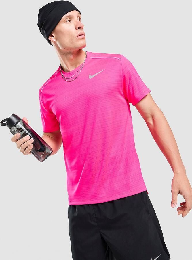 Nike Miler 1.0 T-Shirt Roze- Heren Roze