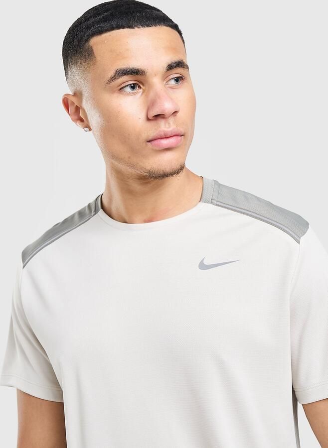 Nike Miler 1.0 T-Shirt Wit- Heren Wit