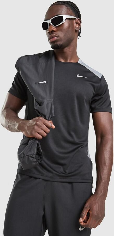 Nike Miler 1.0 T-Shirt Zwart- Heren Zwart