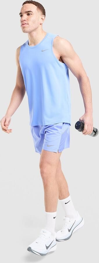 Nike Miler 5" Shorts Blauw- Heren Blauw