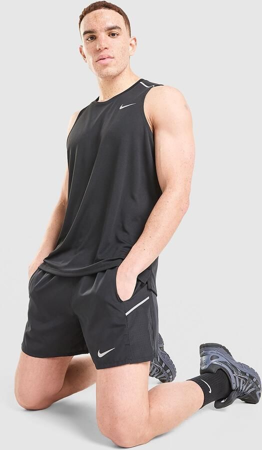 Nike Miler 5" Shorts Zwart- Heren Zwart