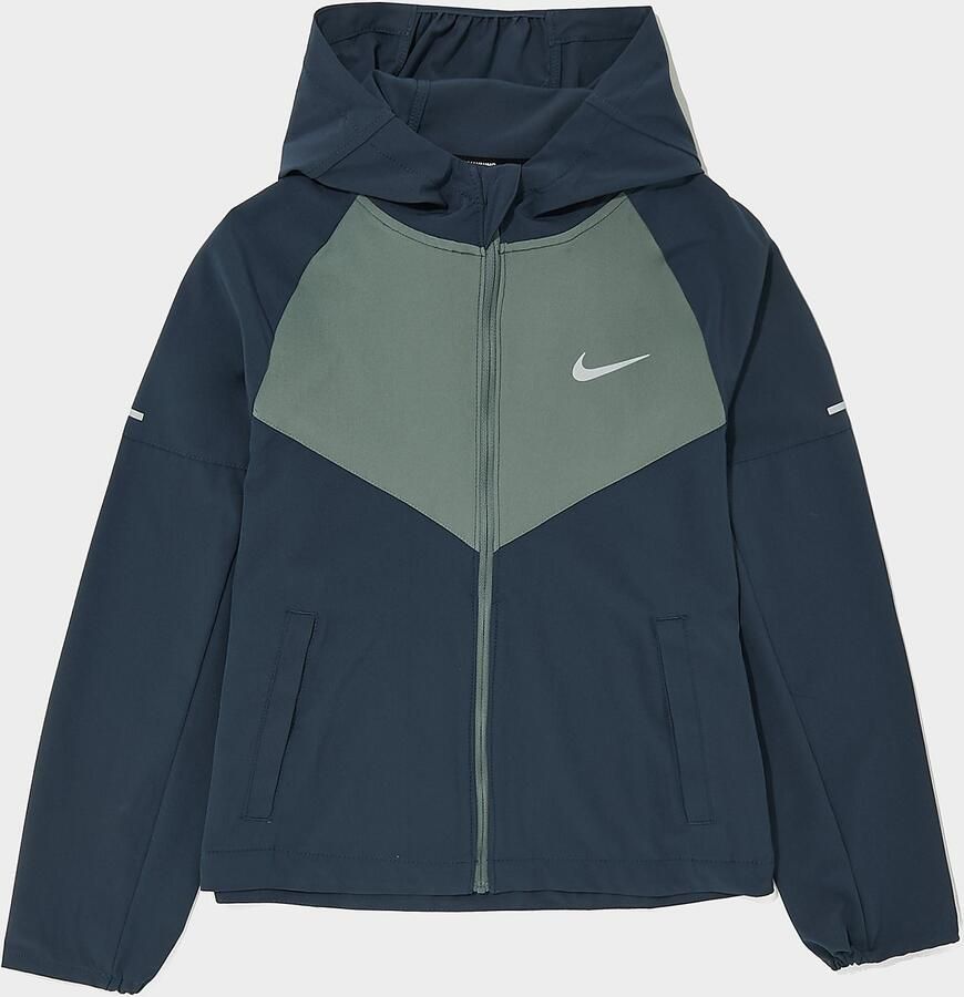 Nike Miler Colour Block Jacket Junior Blauw Kind Blauw
