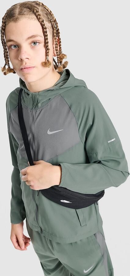 Nike Miler Colourblock Jacket Junior Groen