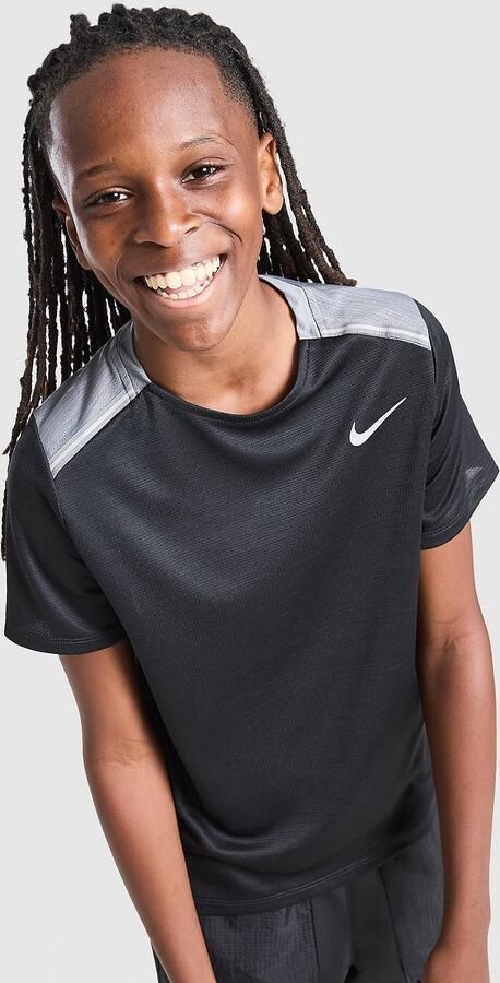 Nike Miler T-Shirt Junior Zwart Kind Zwart