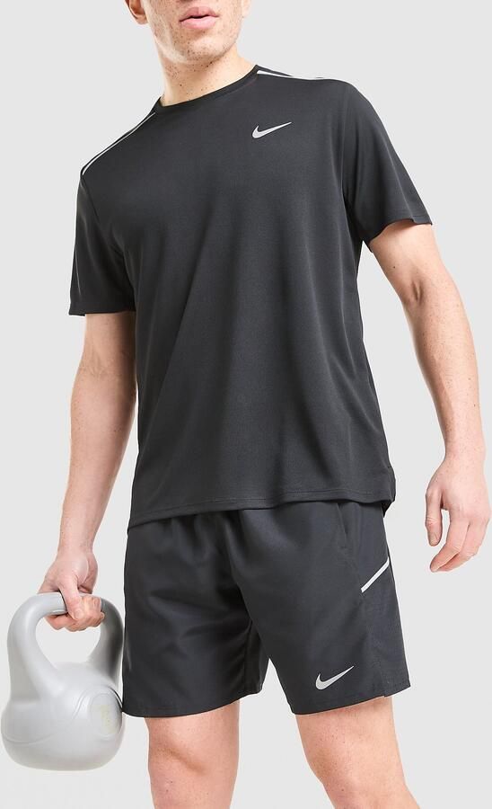 Nike Miler Unlined Shorts Zwart- Heren Zwart