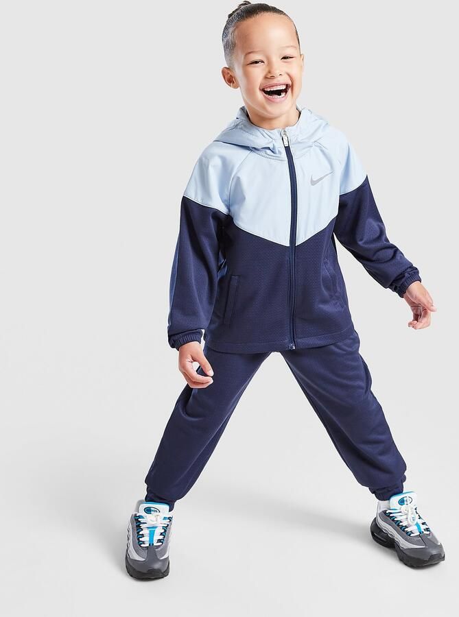 Nike Miler Woven Full Zip Tracksuit Children Blauw Kind Blauw