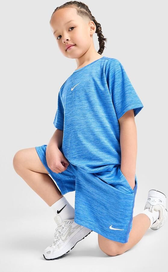 Nike Multi T-Shirt Shorts Set Children Blauw Kind Blauw