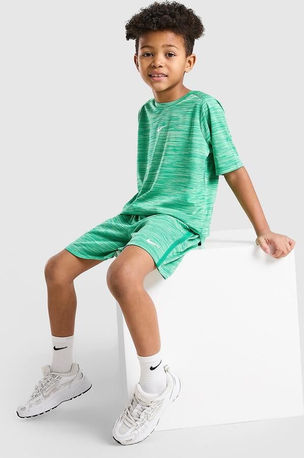 Nike Multi T-Shirt Shorts Set Children Groen