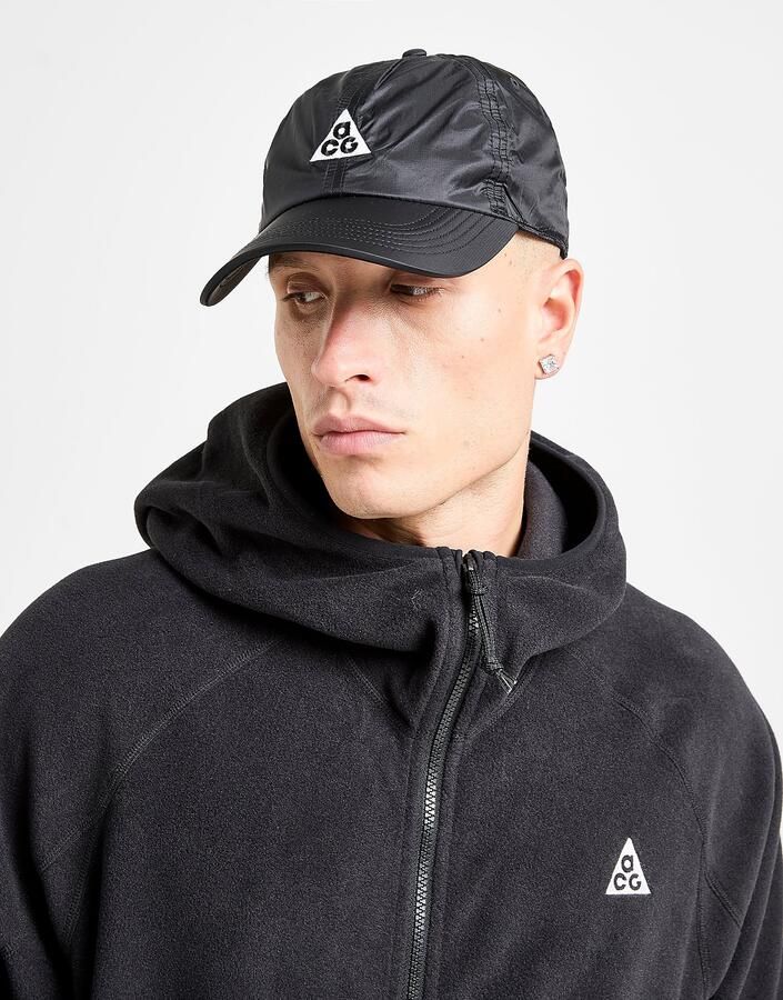 Nike Ongestructureerde ACG pet Dri-FIT Club Zwart- Heren Zwart