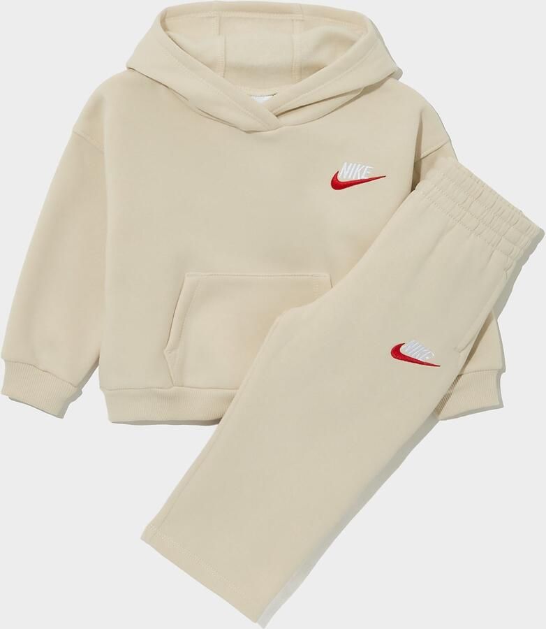 Nike Open Hem Hoodied Tracksuit Infant Beige Kind Beige