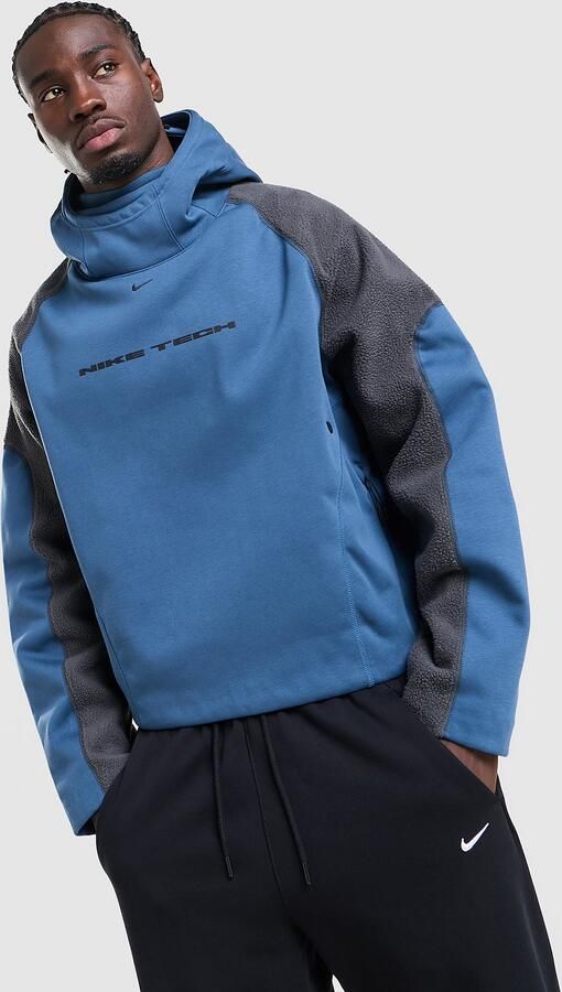 Nike Oversized hoodie voor heren Tech Boreas Blauw- Heren Blauw