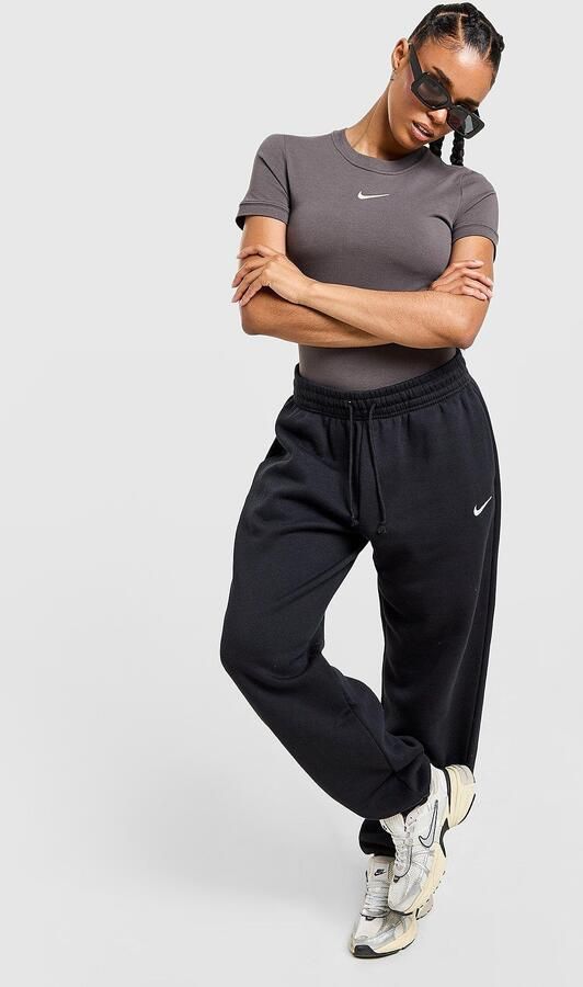 Nike Oversized joggingbroek met hoge taille voor dames Sportswear Phoenix Fleece Zwart- Dames Zwart - Foto 2