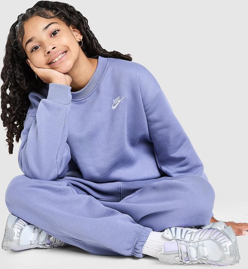 Nike Oversized sweatshirt voor kids Sportswear Club Fleece Blauw