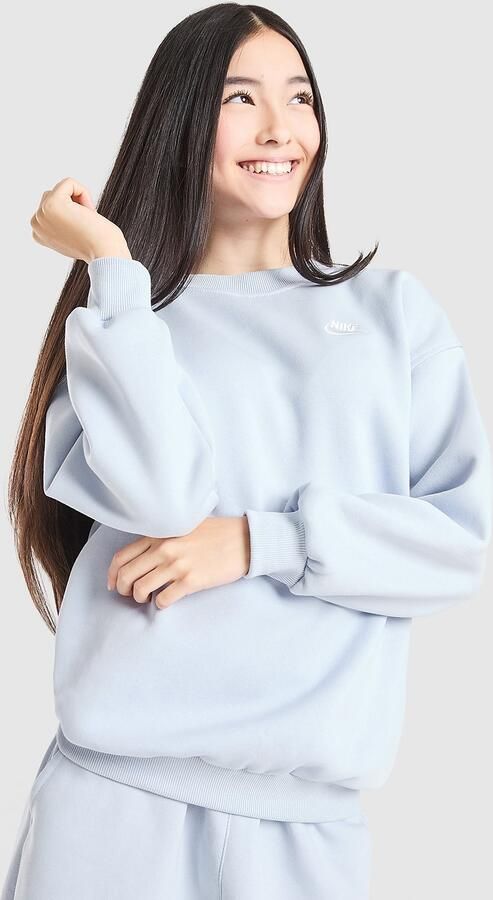 Nike Oversized sweatshirt voor kids Sportswear Club Fleece Grijs