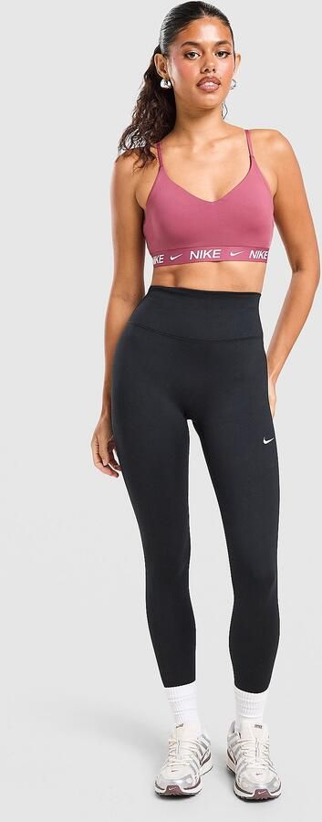 Nike Padded sport-bh met V-hals en lichte ondersteuning Indy Roze- Dames Roze