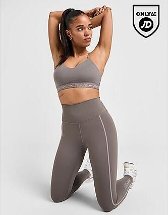 Nike Padded verstelbare sport-bh Indy Light Support Brown- Dames Brown