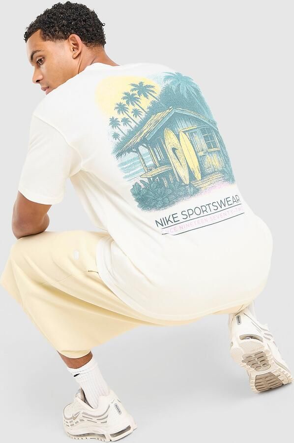 Nike Palm T-Shirt Wit- Heren Wit