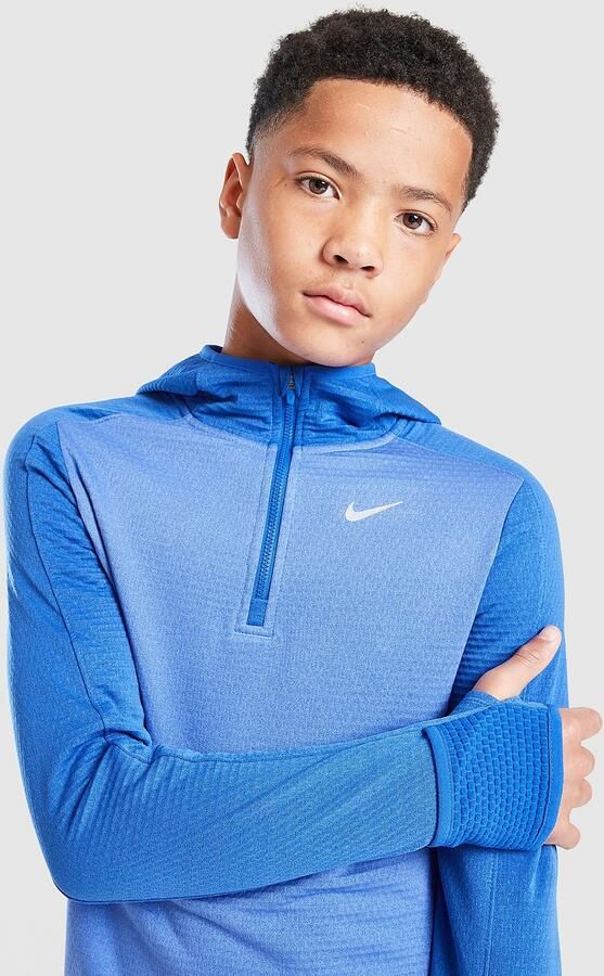 Nike Perfor ce 1 2 Zip Hoodie Junior Blauw