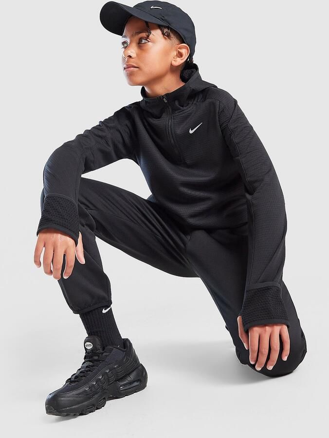 Nike Perfor ce 1 2 Zip Hoodie Junior Zwart