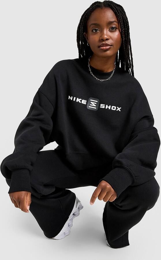 Nike Phoenix Shox Crew Sweatshirt Zwart- Dames Zwart