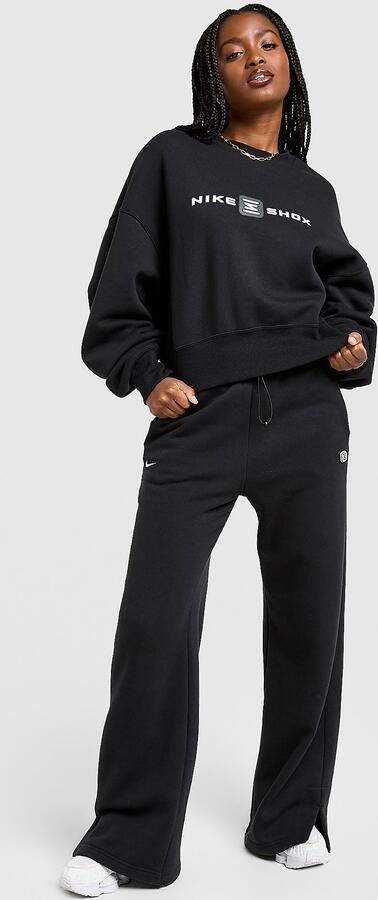 Nike Phoenix Shox Wide Leg Joggers Zwart- Dames Zwart