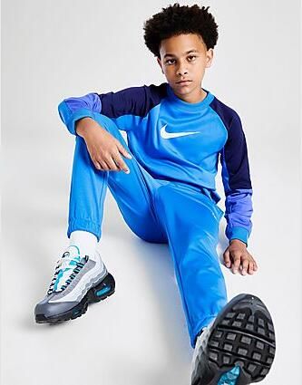 Nike Polyknit Crew Tracksuit Junior Blue Kind Blue