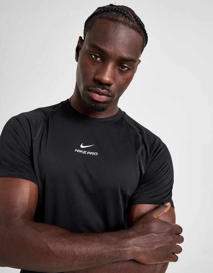 Nike Pro T-shirt Heren Black- Heren Black - Foto 2