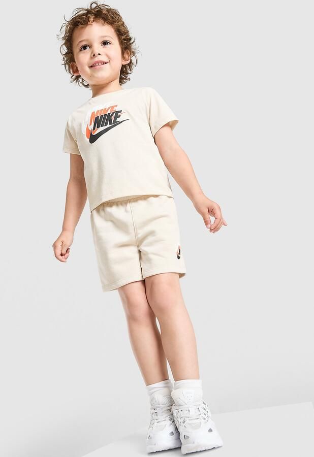 Nike Repeat Graphic T-Shirt Shorts Set Infant Beige Kind Beige