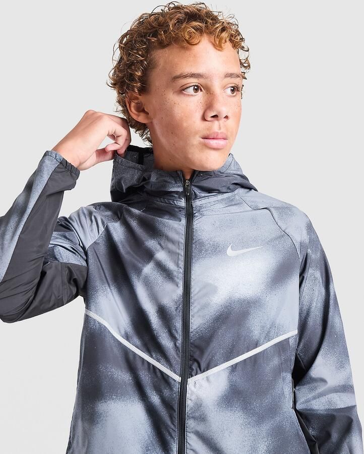 Nike Repel jack met UV-bescherming voor kids Miler Zwart Kind Zwart