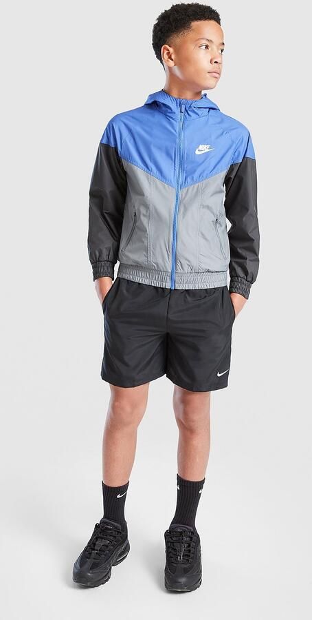 Nike Repel kinderjack met capuchon Sportswear Windrunner Blauw