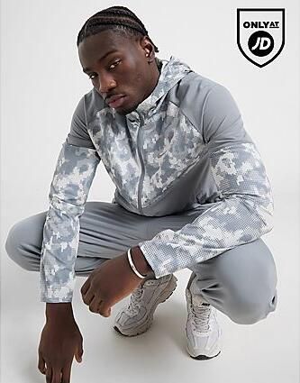 Nike Repel Miler Camo Jacket Grey- Heren Grey