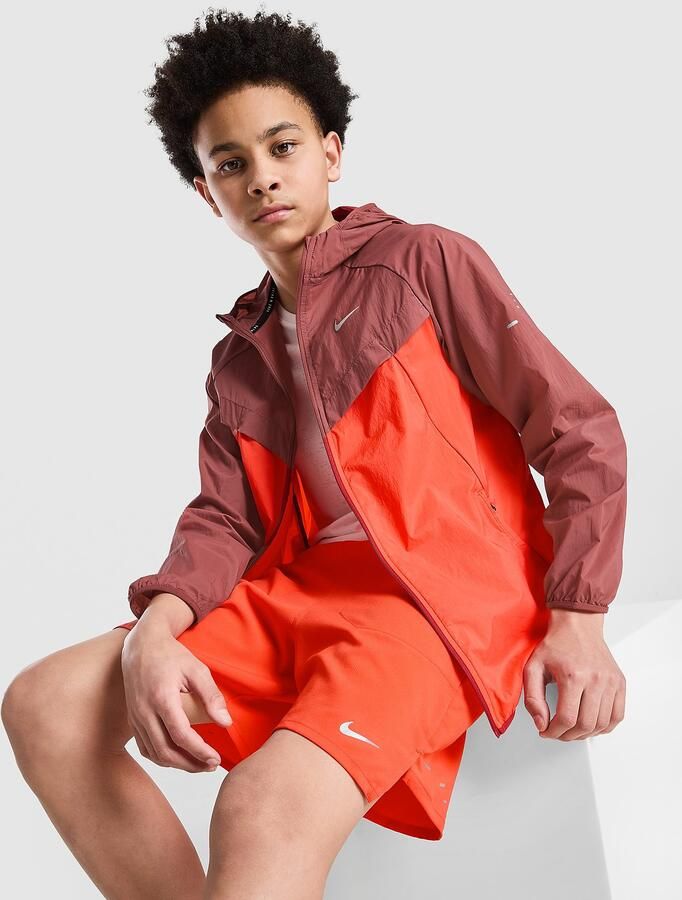 Nike Repel trainingsjack met uv-bescherming voor kids Stride Rood