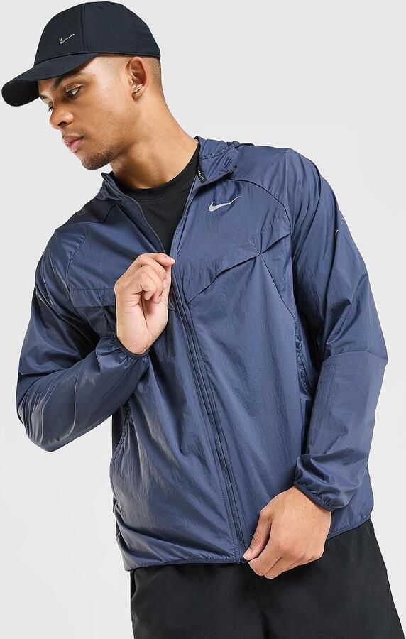 Nike Repel UV hardloopjack voor heren Stride Blauw- Heren Blauw