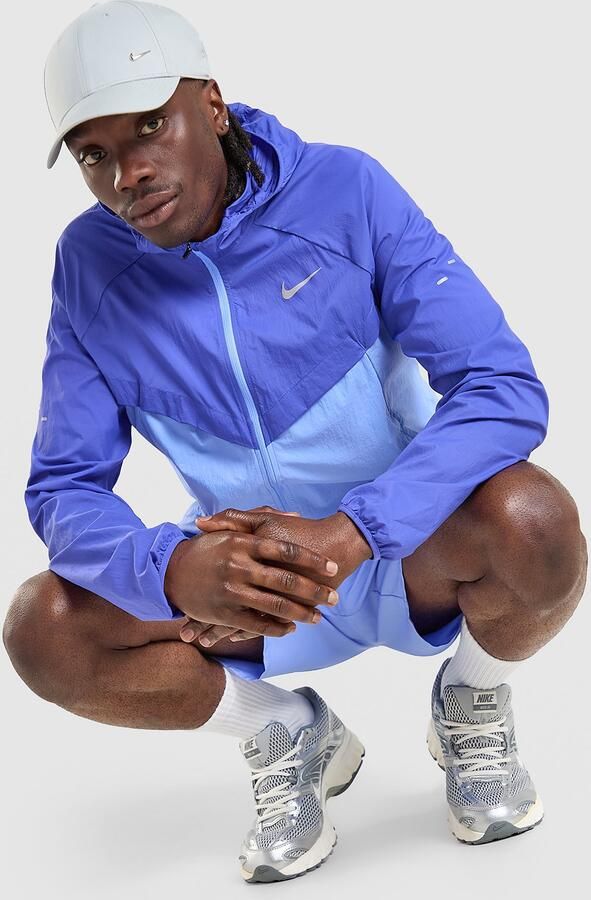 Nike Repel UV hardloopjack voor heren Stride Blauw- Heren Blauw