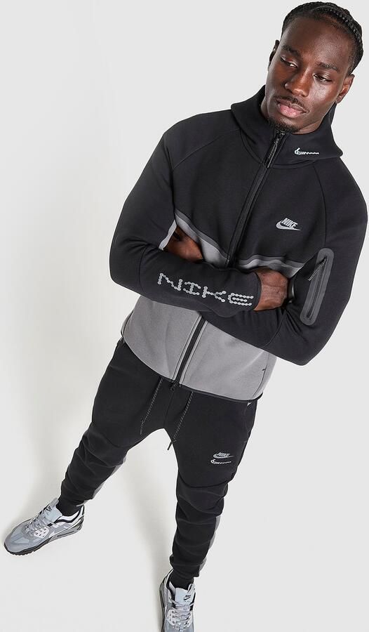 Nike Retro Tech Full Zip Hoodie Zwart- Heren Zwart