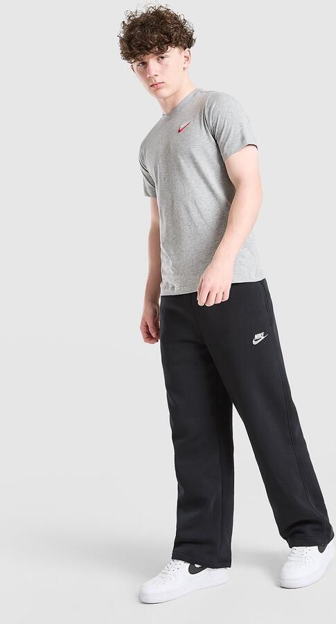 Nike Ruimvallende kinderbroek met open zoom Sportswear Zwart