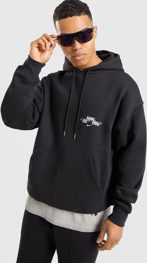 Nike Run Club Hoodie Zwart- Heren Zwart