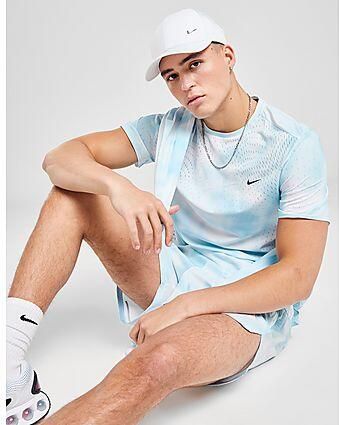 Nike Run Division All Over Print T-Shirt Blue- Heren Blue