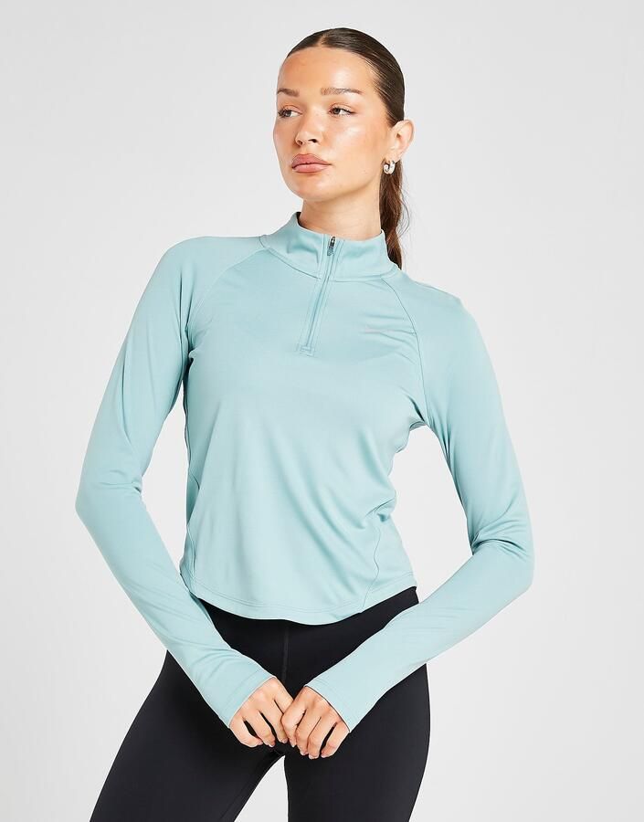 Nike Running Tempo 1 4 Zip Top Blauw- Dames Blauw