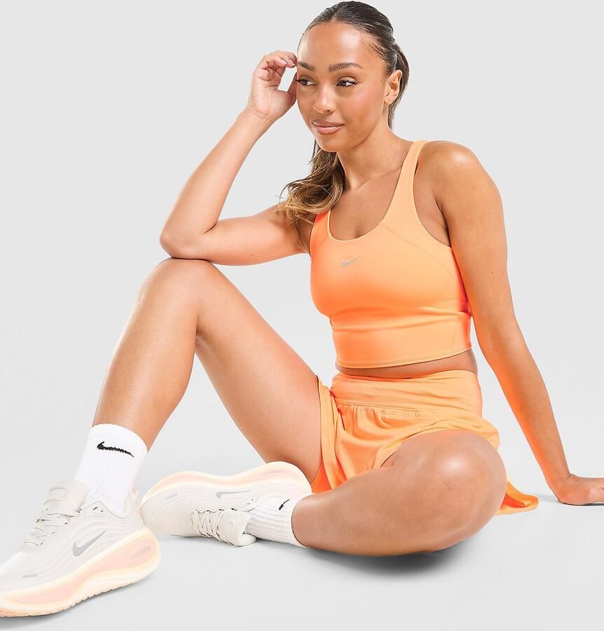 Nike Running Tempo Crop Sports Bra Oranje- Dames Oranje