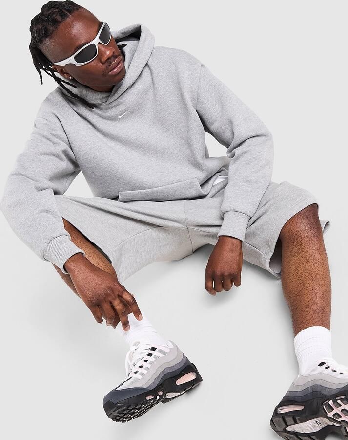 Nike Herenhoodie Solo fleece Grijs- Heren Grijs