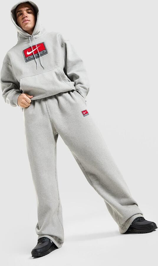 Nike Solo Swoosh Open Hem Fleece Joggers Grijs- Heren Grijs
