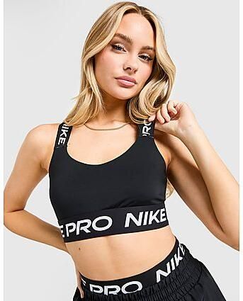 Nike Sport-bh met vulling en lichte ondersteuning Pro Black- Dames Black