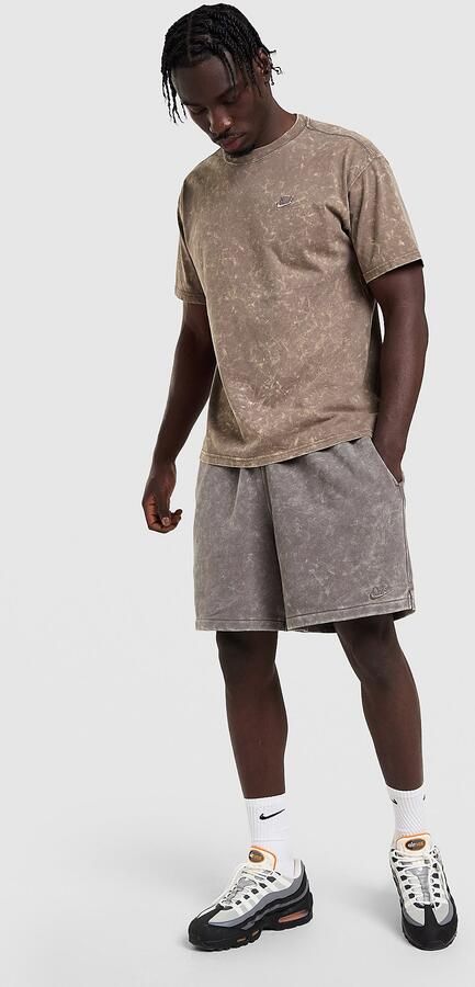 Nike Sportswear Essentials+ Herenshorts van sweatstof Bruin- Heren Bruin