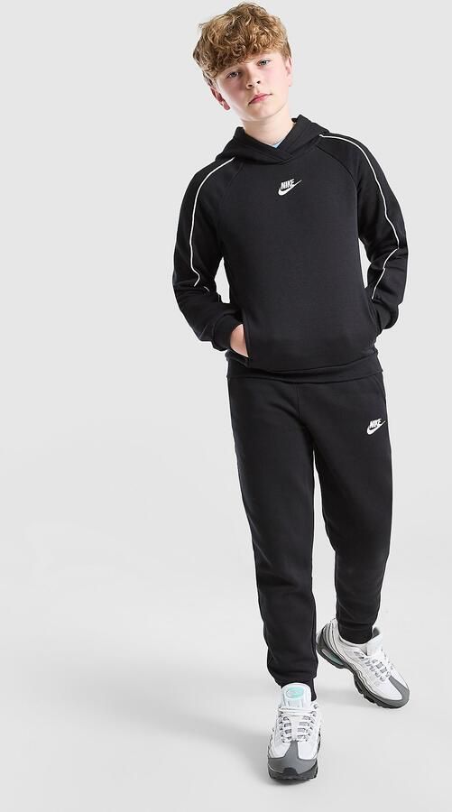 Nike Sportswear Fleece Trainingspak Junior Zwart Kind Zwart