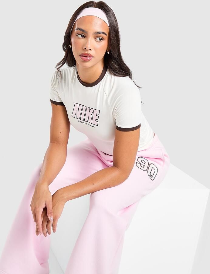 Nike Street Fitted T-Shirt Wit- Dames Wit