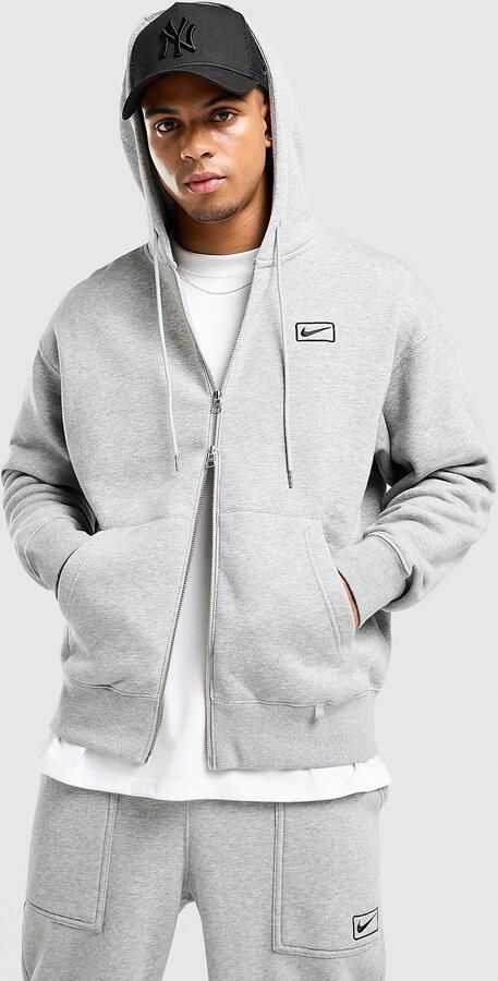 Nike Street Fleece Full Zip Hoodie Grijs- Heren Grijs